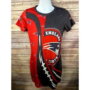 Women's New England Patriots Apparel Navy/Red Stress Stretch Small